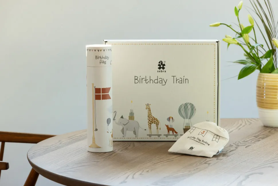 Fødselsdagstog, træ, World of Sebra