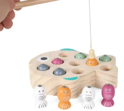 Fiskespil i træ m. magnet