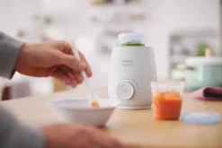 Flaskevarmer, ensartet opvarmning, 3 min.