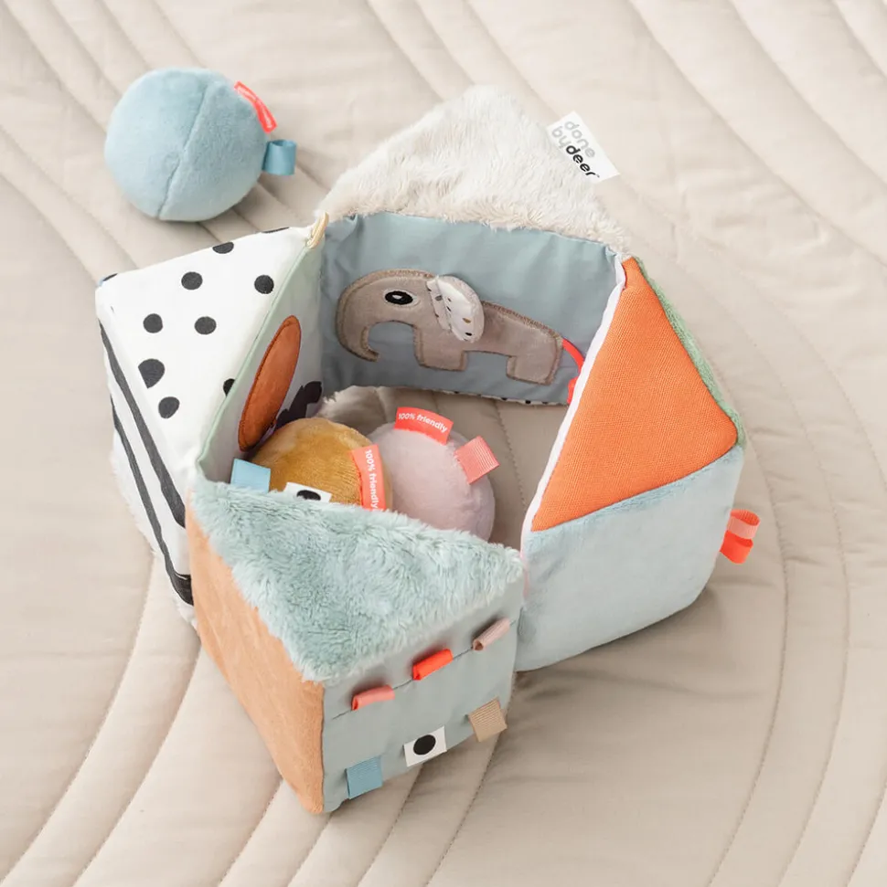 Folde-ud sanseterning Deer friends Farvemix