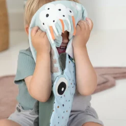 Folde-ud stofbog Croco Grøn