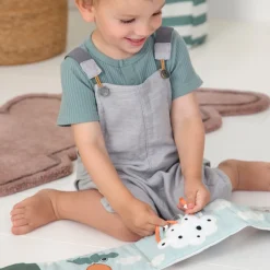 Folde-ud stofbog Croco Grøn