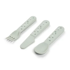 Foodie bestiksæt Happy dots Grøn