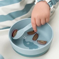 Foodie bestiksæt Happy dots Blå