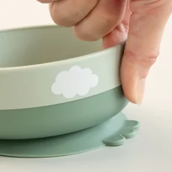 Foodie første spisesæt 3 dele - Happy clouds Grøn