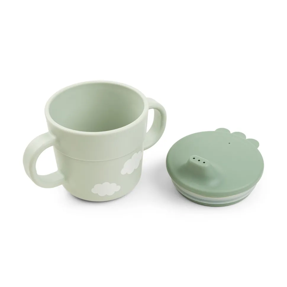 Foodie første spisesæt 3 dele - Happy clouds Grøn