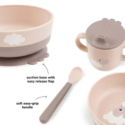 Foodie første spisesæt 3 dele - Happy clouds Pudder