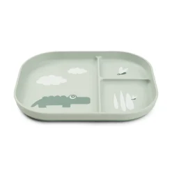 Foodie inddelt tallerken Croco Grøn