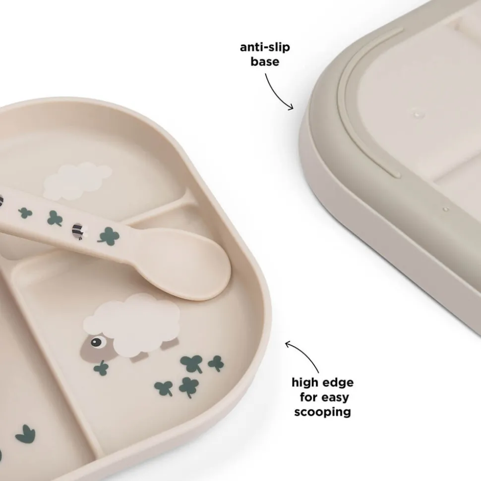 Foodie inddelt tallerken Tiny farm Sand