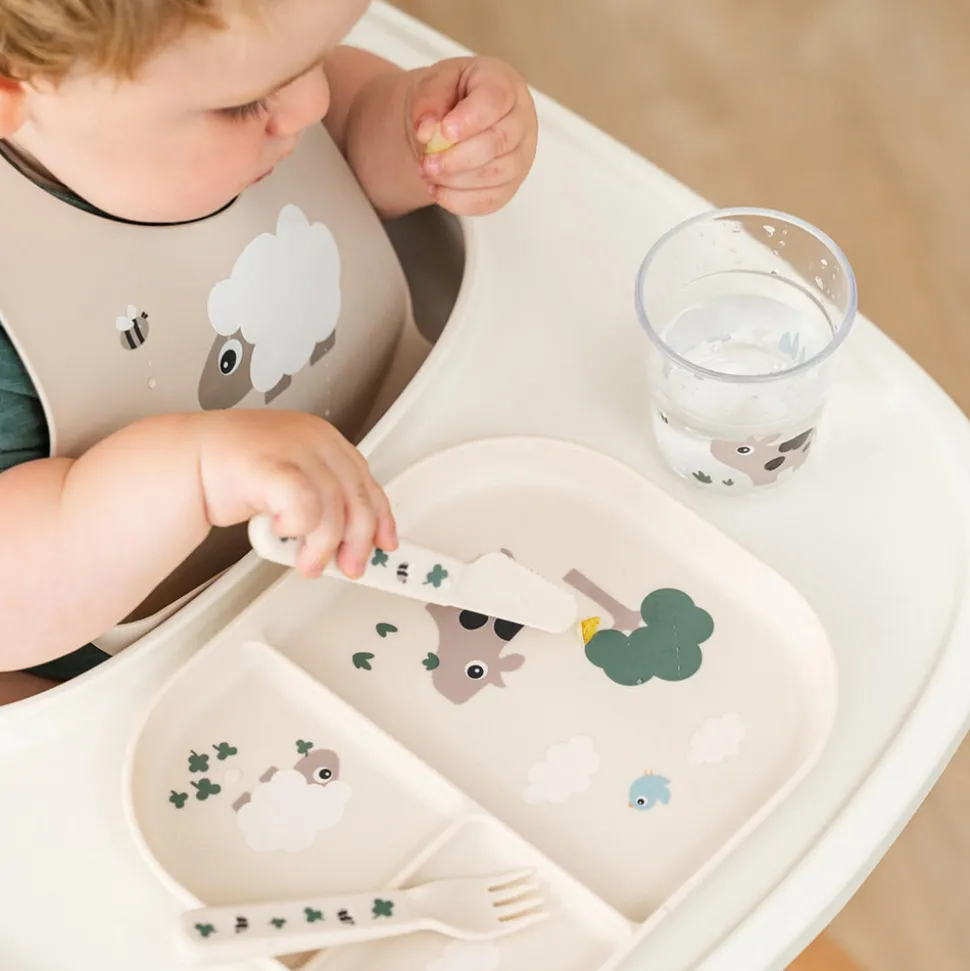 Foodie inddelt tallerken Tiny farm Sand