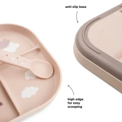 Foodie inddelt tallerken Happy clouds Pudder