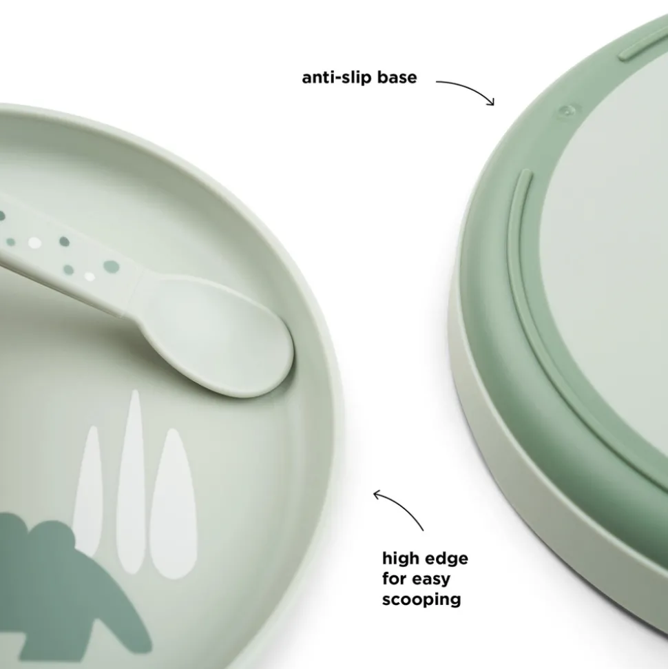 Foodie tallerken Croco Grøn