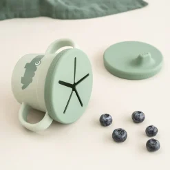 Foodie tud/snack kop sæt Croco Grøn