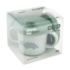 Foodie tud/snack kop sæt Croco Grøn