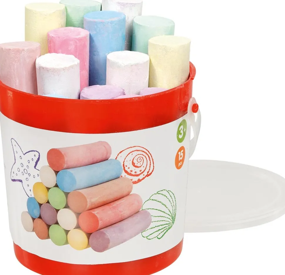 Gadekridt i spand - 15 stk.