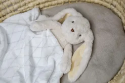 Gaveæske, plysdyr kanin Svea, hvid 30 cm