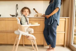 Giraffe højstol - Neutral wood/white