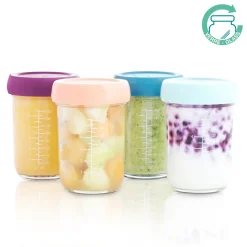 Glas madbøtter - 4x 220ml