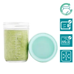 Glas madbøtter - 4x 100ml & 4x 220ml