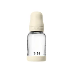 Glass baby bottle latex 120 ml ivory