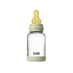 Glass baby bottle latex 120 ml sage