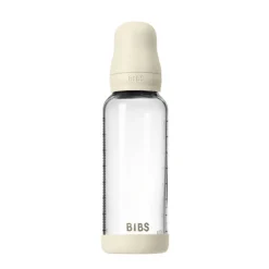 Glass baby bottle latex 240 ml ivory