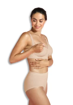Graviditets & amme BH med carri-gel beige M