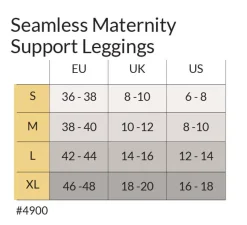 Graviditets leggings m. støtte (Recycled) sort l