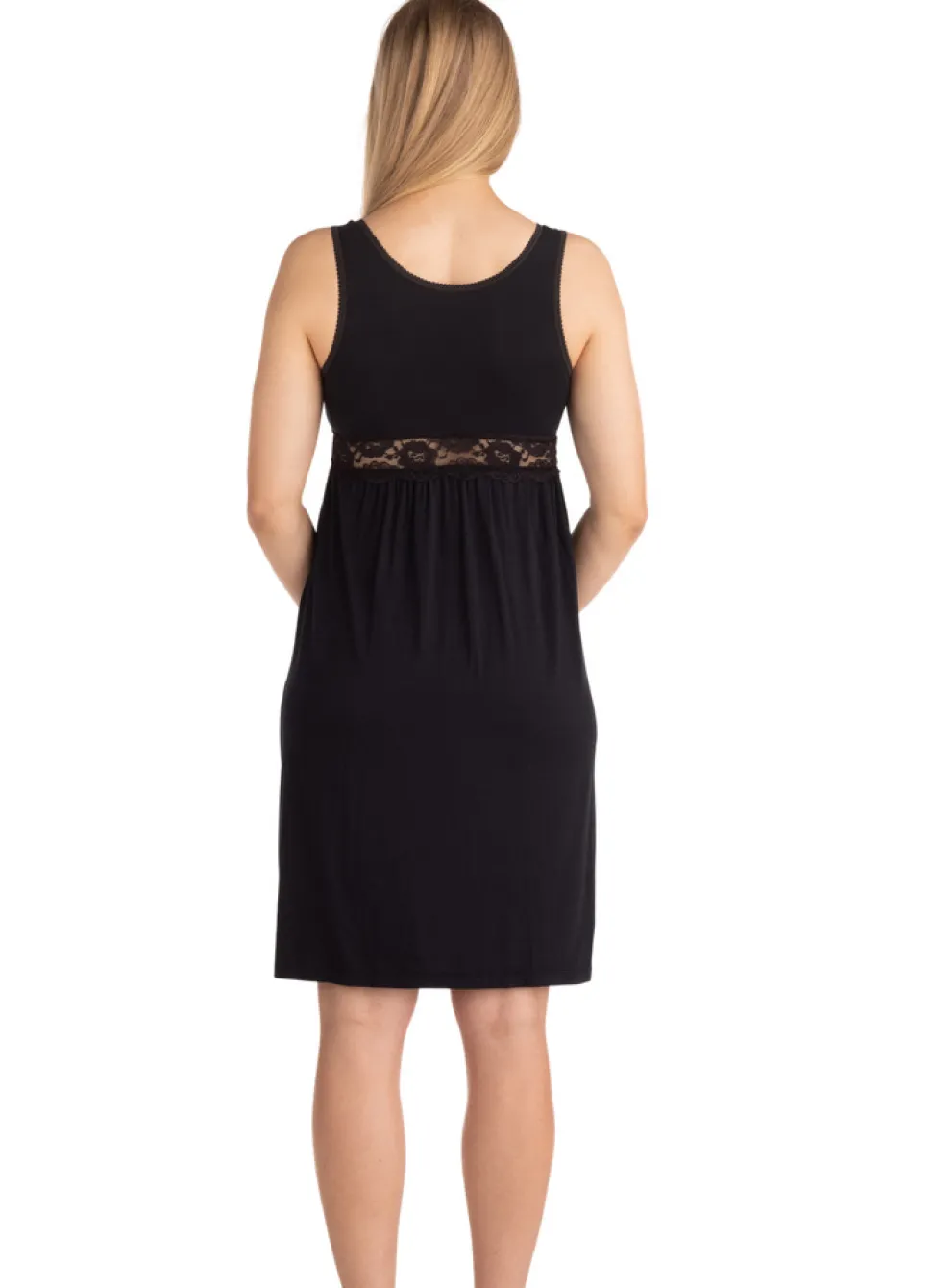 Graviditets- og ammenatkjole sort M