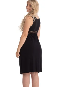 Graviditets- og ammenatkjole sort M