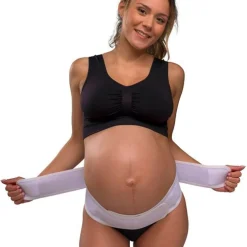 Graviditets støttebælte, hvid L/XL