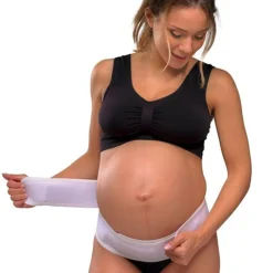 Graviditets støttebælte, hvid L/XL