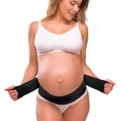 Graviditets støttebælte, sort L/XL