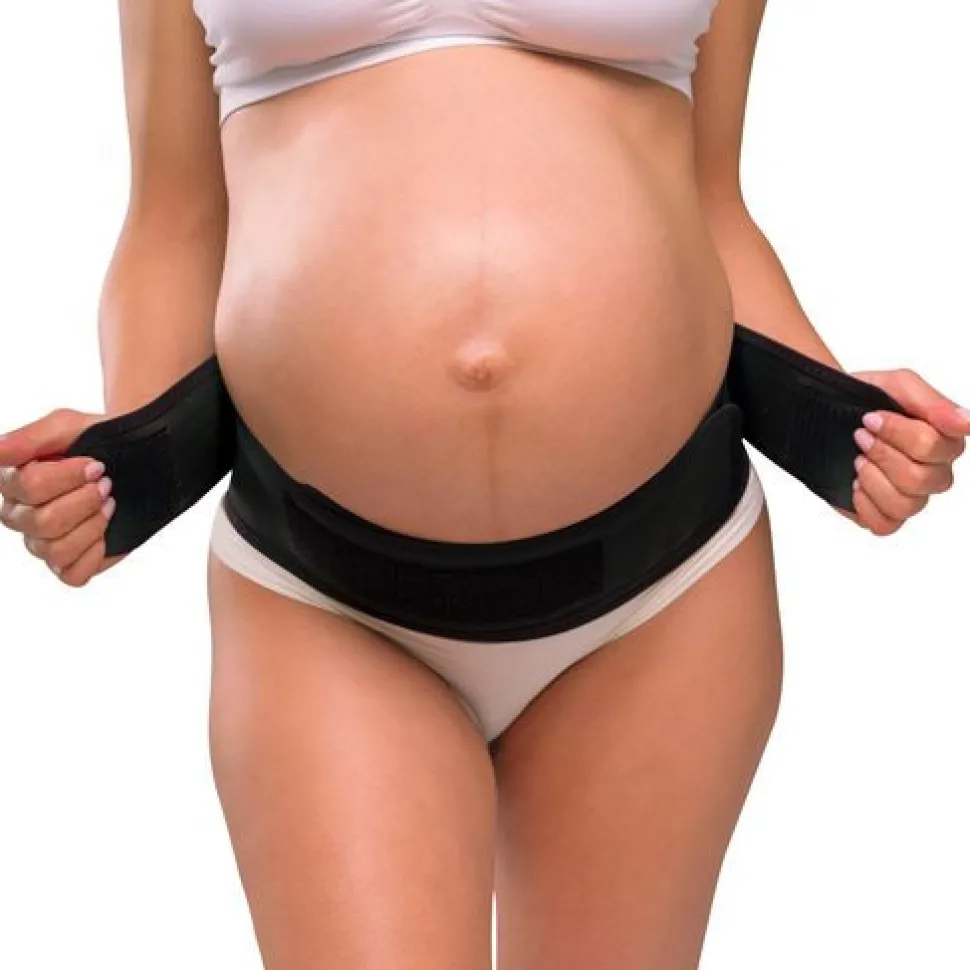 Graviditets støttebælte, sort L/XL