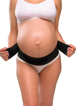 Graviditets støttebælte, sort S/M