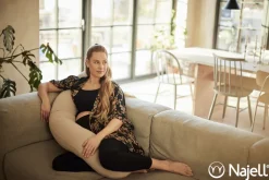 Graviditetspude - linen beige