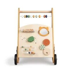 Gåvogn m/aktiviteter, træ, Wildlife