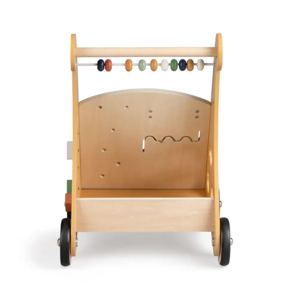 Gåvogn m/aktiviteter, træ, Wildlife