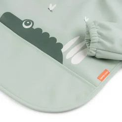 Hagesmæk m/ærmer og lomme - croco grøn