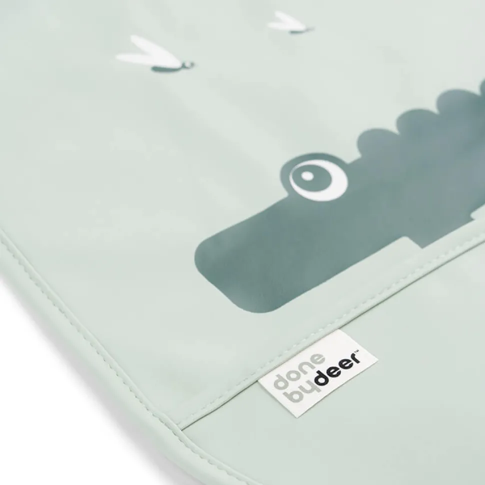 Hagesmæk m/Velcro 2 stk. - croco grøn