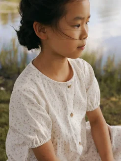 Hailey kortærmet løs kjole - COCO MILK