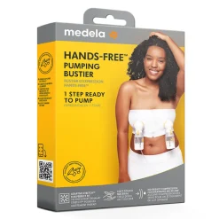 Hands-free pumping bustier hvid XL