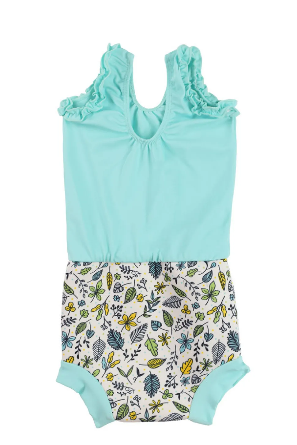 Happy nappy costume - Fallen leaves green