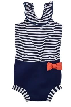 Happy nappy costume - Navy stripe