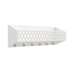 Harlequin Hylde med knager - hvid - FSC®