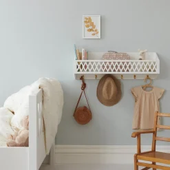 Harlequin Hylde med knager - hvid - FSC®