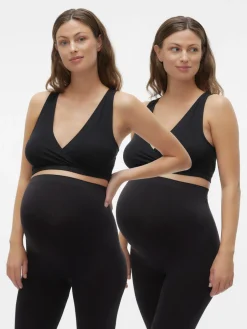 Helena crossy bra 2-pak - BLACK