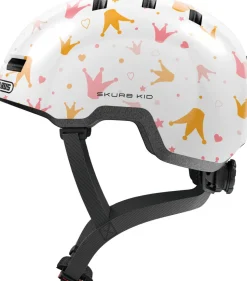 Hjelm Skurb Kid, white crowns, M