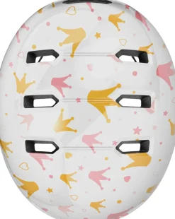 Hjelm Skurb Kid, white crowns, M