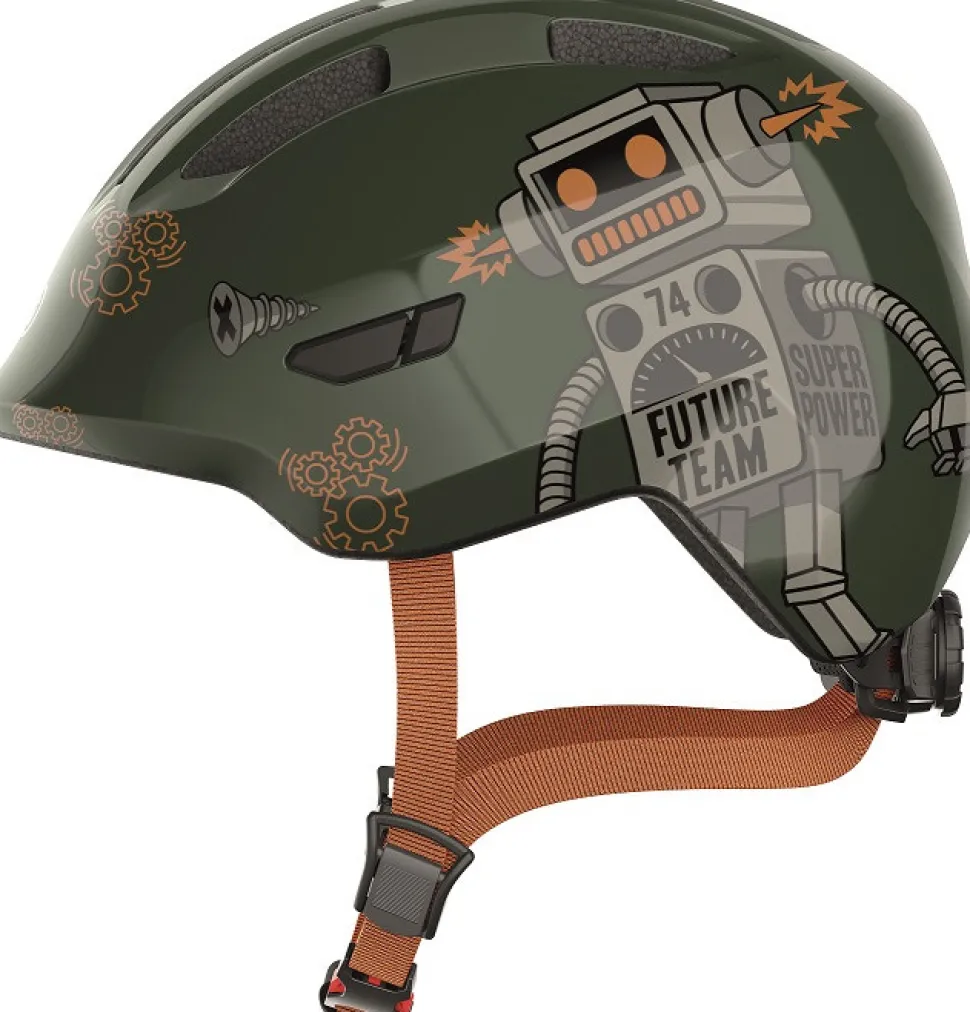 Hjelm Smiley 3.0, green robo, S